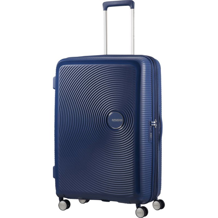 American Tourister Soundbox Spinner Maleta Grande 77cm 4 Ruedas Azul Marino